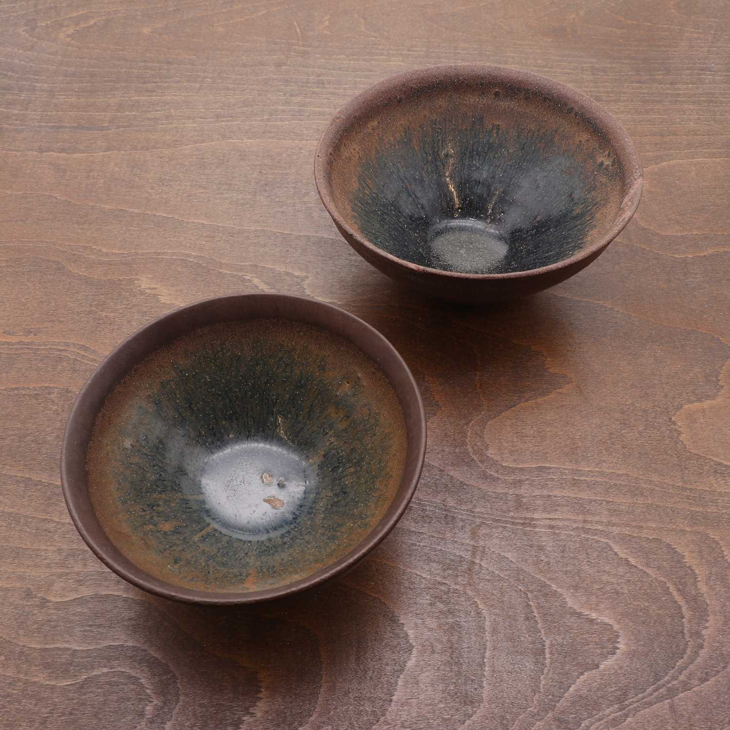 Lot 11 - Two Chinese Jian ware tea bowls