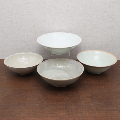 Lot 22 - A collection of four Chinese stoneware bowls
