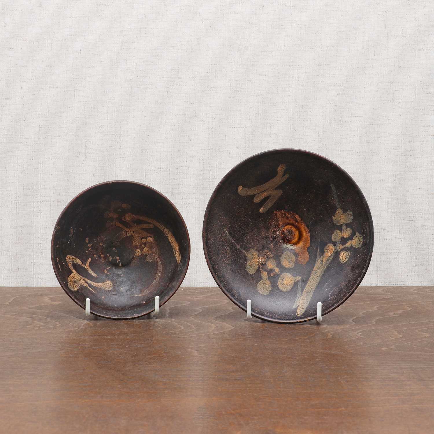 Lot 13 - Two Chinese Jizhou ware tea bowls