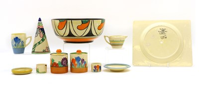 Lot 180 - A collection of Clarice Cliff pottery