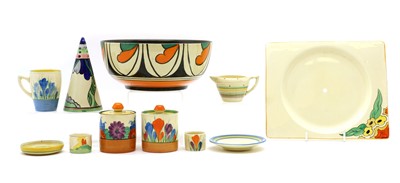 Lot 180 - A collection of Clarice Cliff pottery