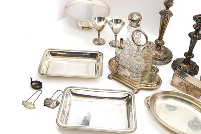 Lot 49 - A collection of silver plated items