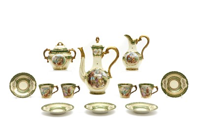 Lot 132 - A Vienna porcelain tea service