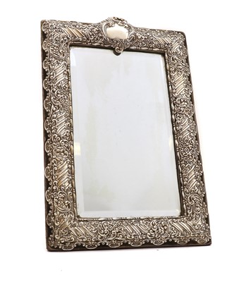Lot 33A - A late Victorian silver mirror