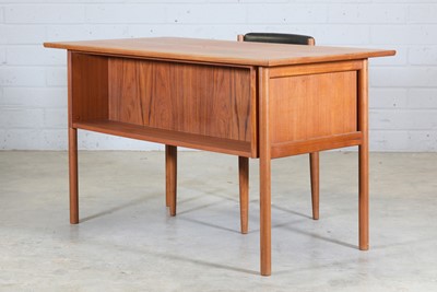 Lot 440 - A Danish teak desk