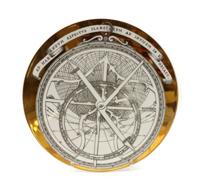 Lot 188 - A Fornasetti 'Astrolabio' porcelain plate