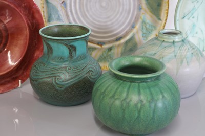 Lot 61 - Six Pilkington's Royal Lancastrian pottery vases and bowls