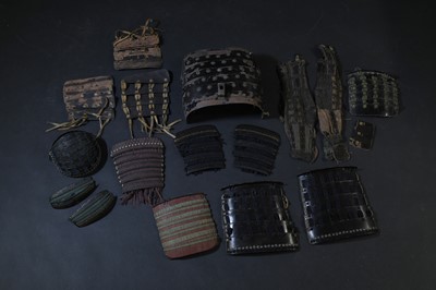 Lot 119 - A collection of Japanese sode (shoulder guards)