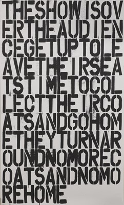 Lot 359 - Christopher Wool (American, b.1955)