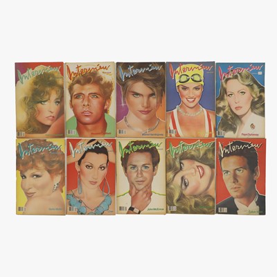 Lot 155 - A group of Andy Warhol 'Interview' magazines