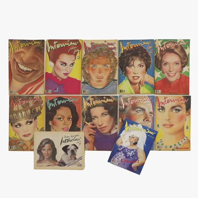 Lot 154 - A group of Andy Warhol 'Interview' magazines