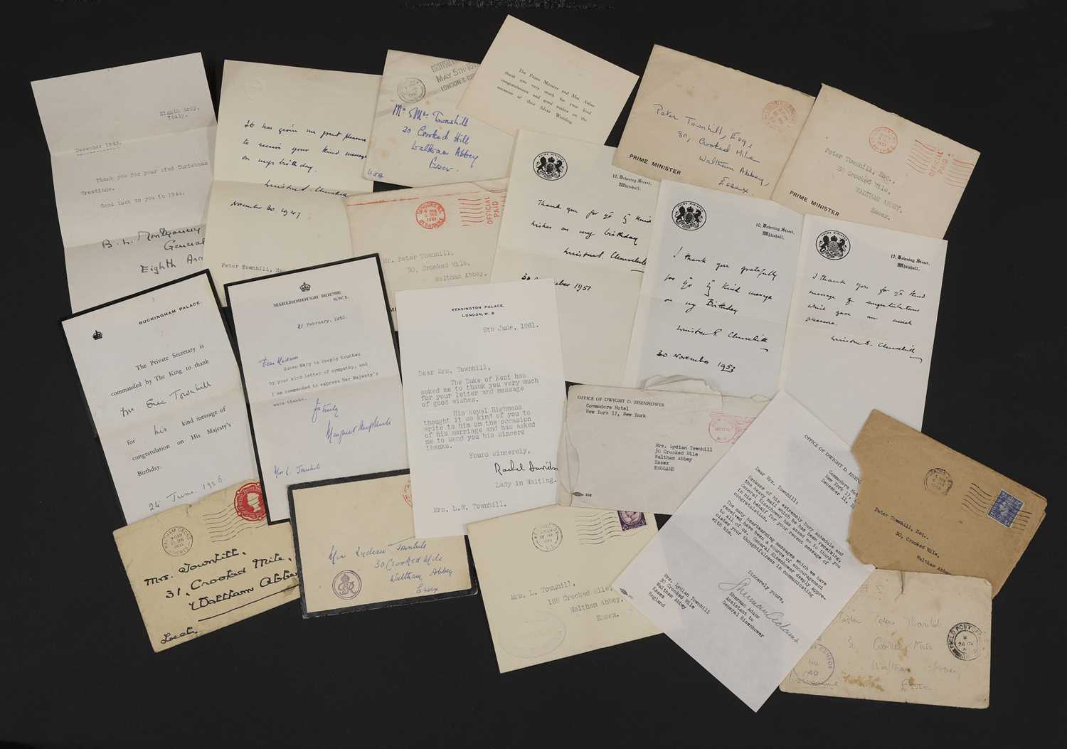 Lot 236 - A group of eleven letters,