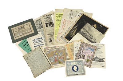 Lot 353 - Assorted Flyers, Broadsides, etc.