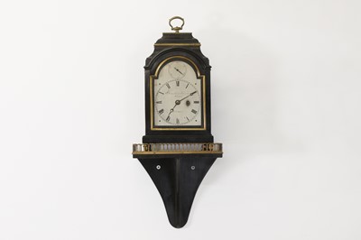 Lot 249 - A Regency ebonised miniature timepiece