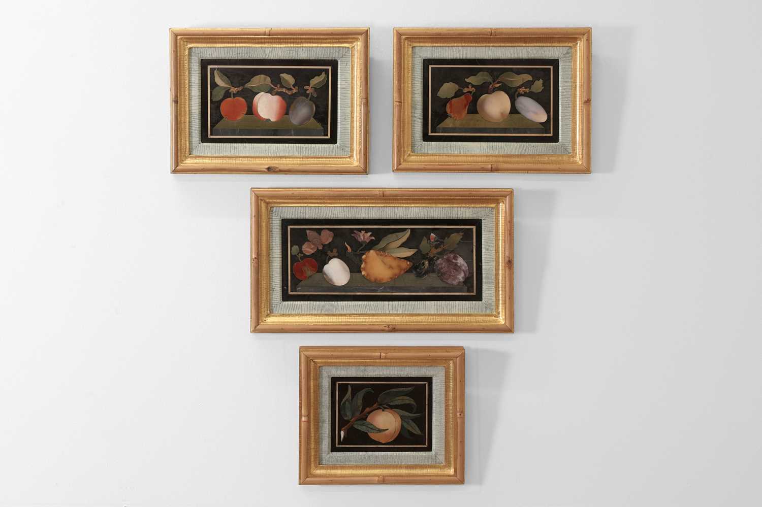 Lot 135 - Four pietra dura panels