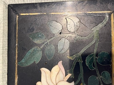 Lot 64 - A set of four pietra dura panels