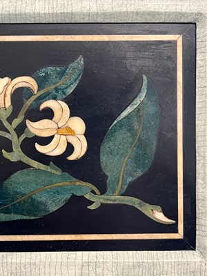 Lot 64 - A set of four pietra dura panels