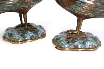 Lot 252 - A group of cloisonné pieces