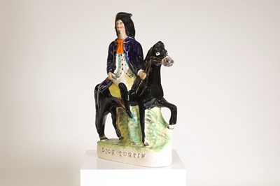 Lot 263 - A Staffordshire pottery figure of Dick Turpin