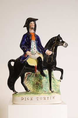 Lot 263 - A Staffordshire pottery figure of Dick Turpin