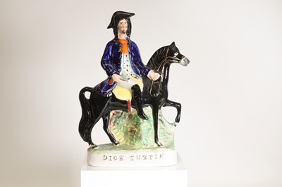 Lot 263 - A Staffordshire pottery figure of Dick Turpin