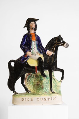 Lot 263 - A Staffordshire pottery figure of Dick Turpin