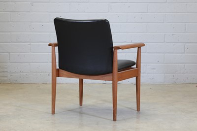 Lot 451 - A Danish teak Diplomat armchair
