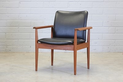 Lot 451 - A Danish teak Diplomat armchair