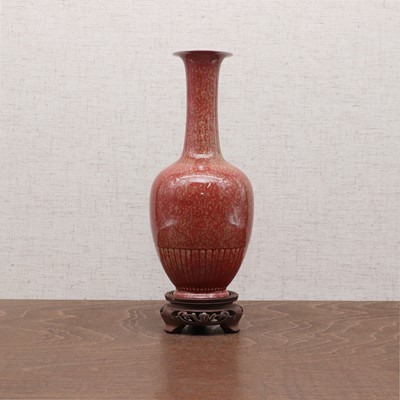 Lot 157 - A Chinese peach blossom vase