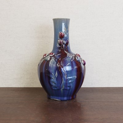 Lot 140 - A Chinese flambé-glazed vase