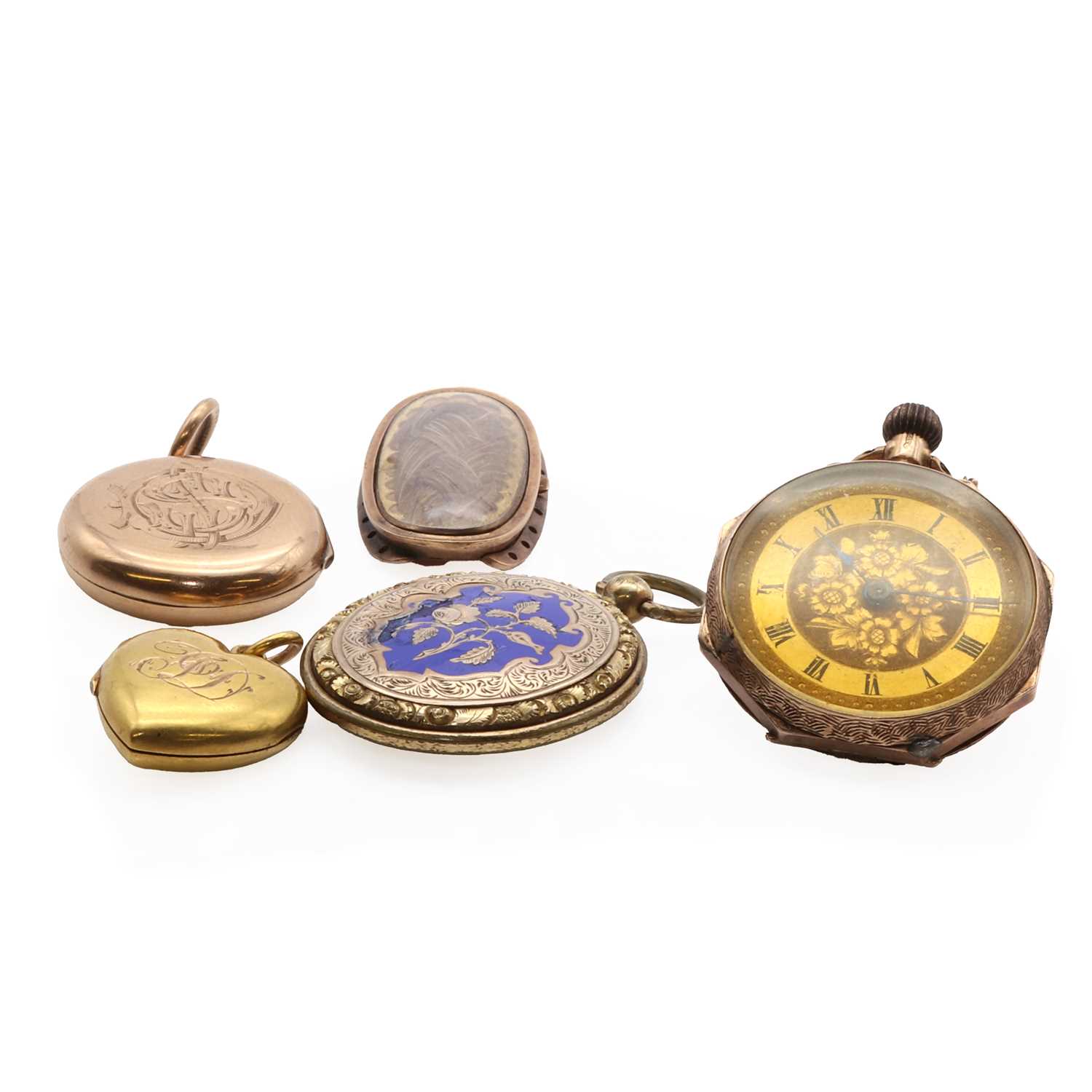 Lot 247 - A small collection of lockets