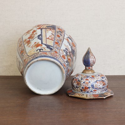 Lot 212 - A Japanese Imari vase and cover
