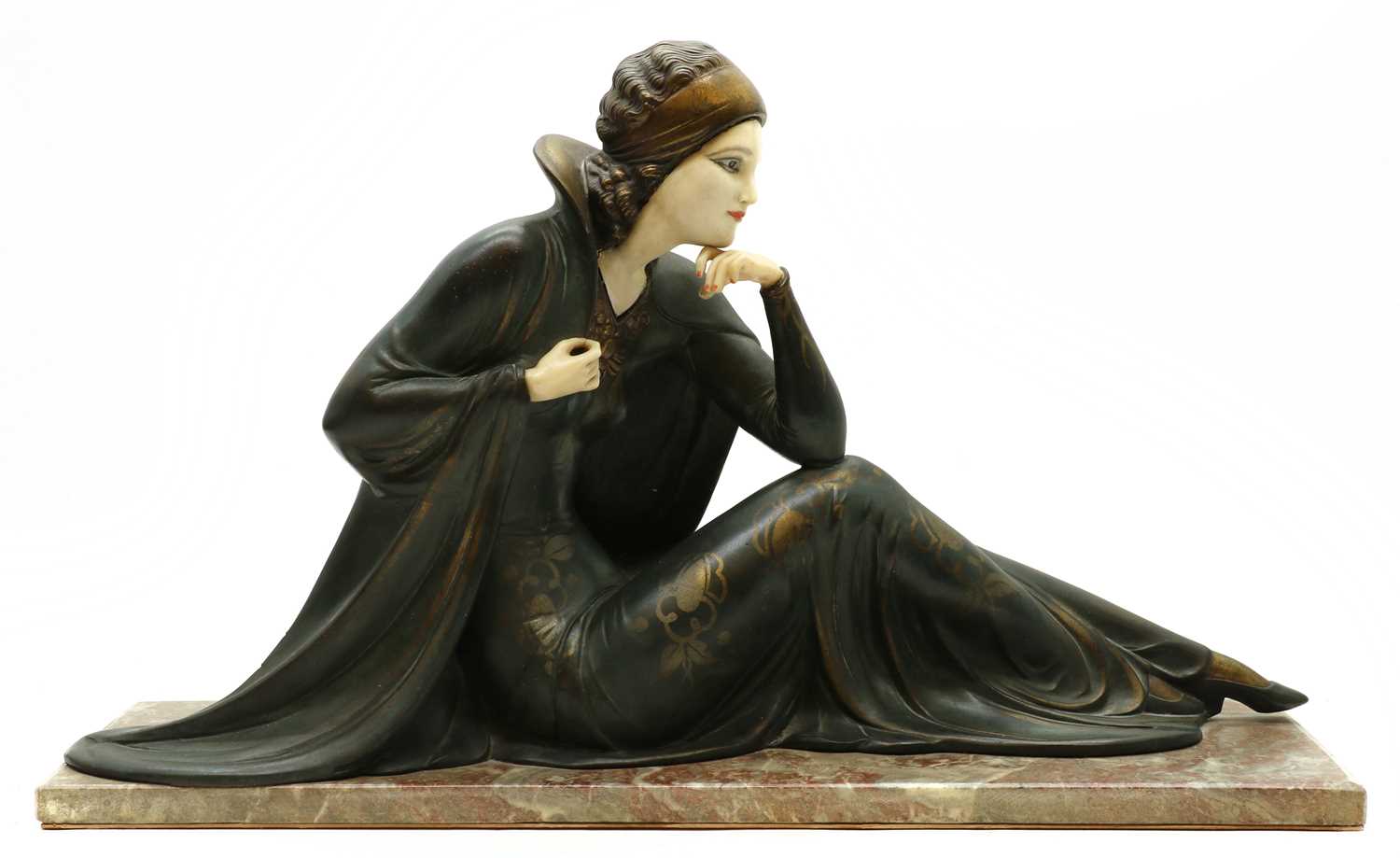 Lot 251 - A spelter figure