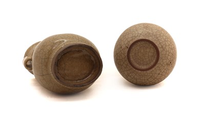 Lot 130 - Two Chinese ge-type vases