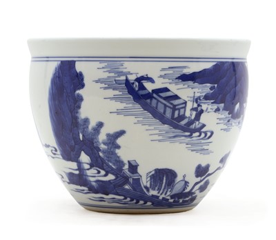 Lot 150 - A Chinese blue and white censer