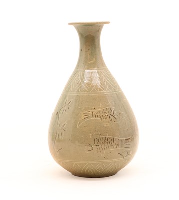 Lot 157 - A Korean celadon vase