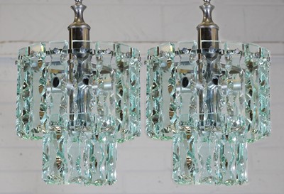 Lot 486 - A pair of hanging lights