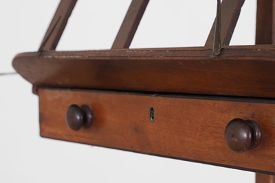 Lot 270 - A Regency mahogany and ebonised music stand