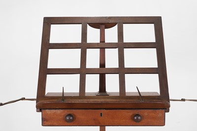 Lot 270 - A Regency mahogany and ebonised music stand