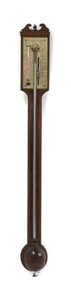 Lot 387 - A mahogany stick barometer