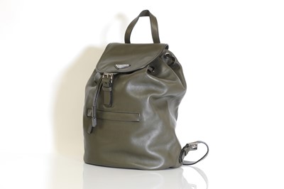Lot 326 - A Prada olive green backpack