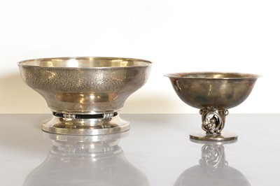 Lot 116 - A Georg Jensen 'Model 414' sterling silver pedestal bowl