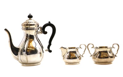 Lot 6 - A Danish sterling silver coffee service