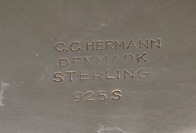 Lot 6 - A Danish sterling silver coffee service