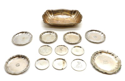 Lot 18 - A collection of five Danish sterling silver presentation dishes