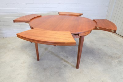 Lot 371 - A Danish teak 'Flip-Flap' table