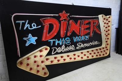 Lot 240 - A 1950s-style neon diner sign