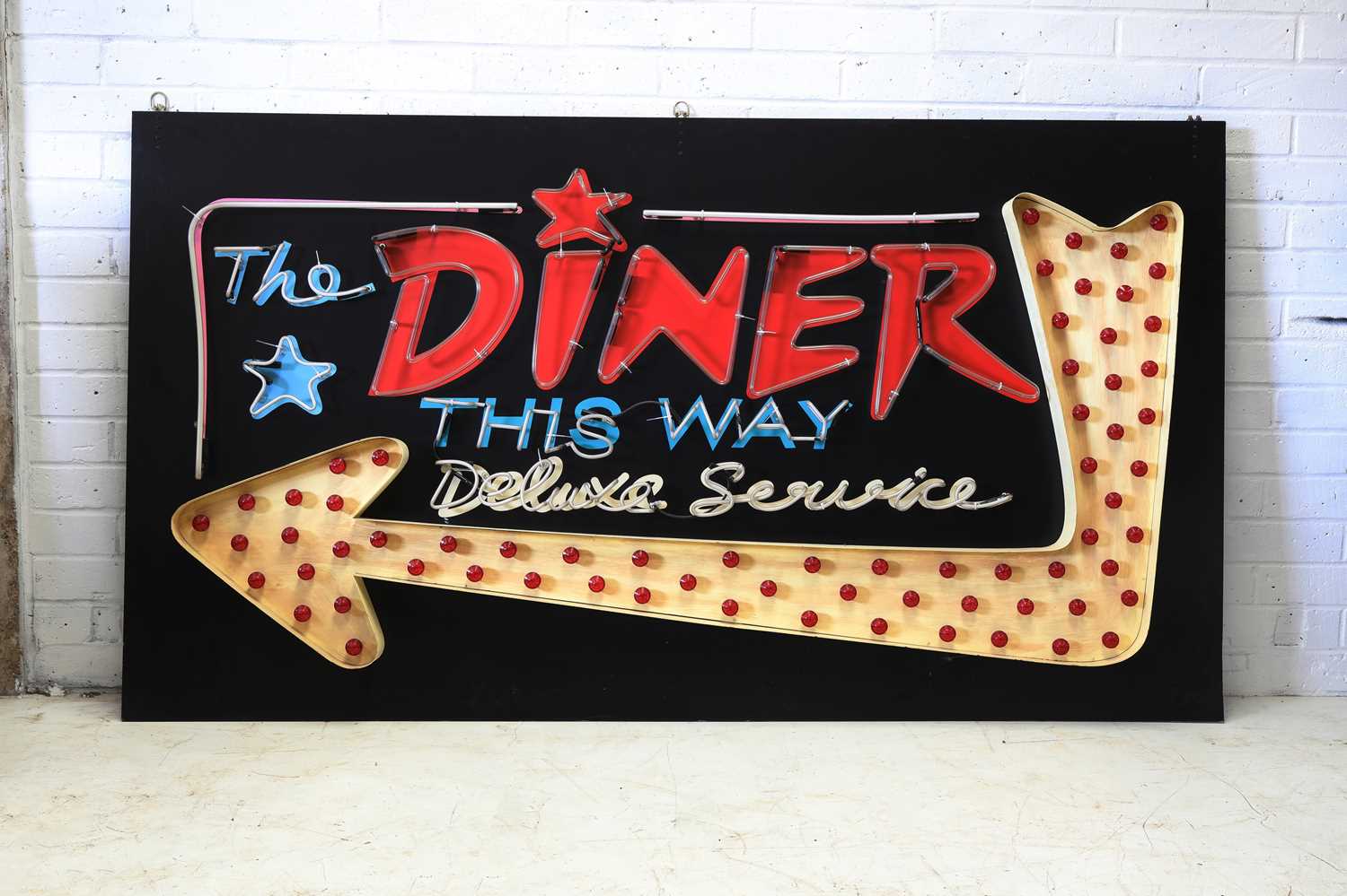 Lot 240 - A 1950s-style neon diner sign