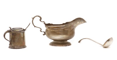 Lot 41 - A silver sauceboat