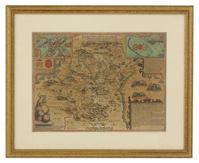 Lot 3 - MAP- Hertfordshire- Speed, John: Hartford Shire